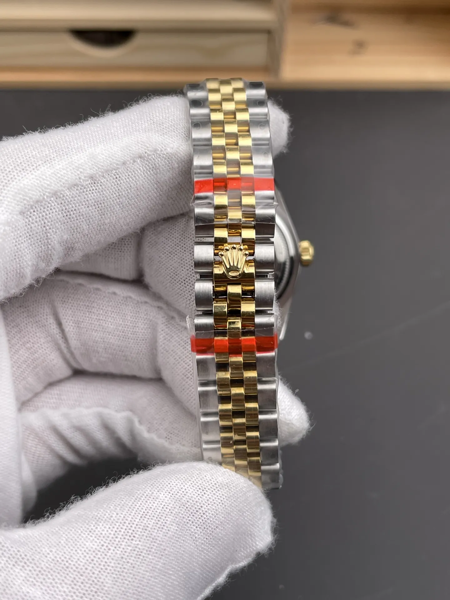 Rolex Datejust Two-Tone Black Ladies 28mm