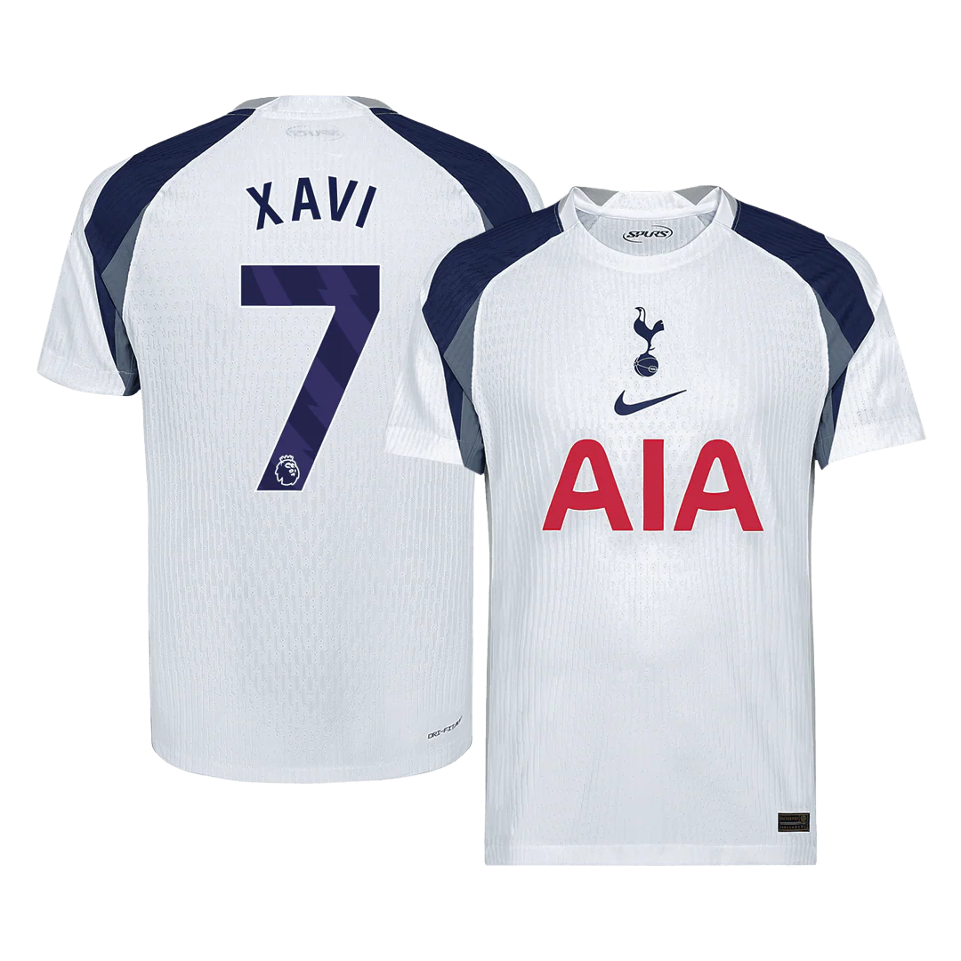 XAVI #7 Tottenham Hotspur Home Player Version Soccer Jersey 2025/26