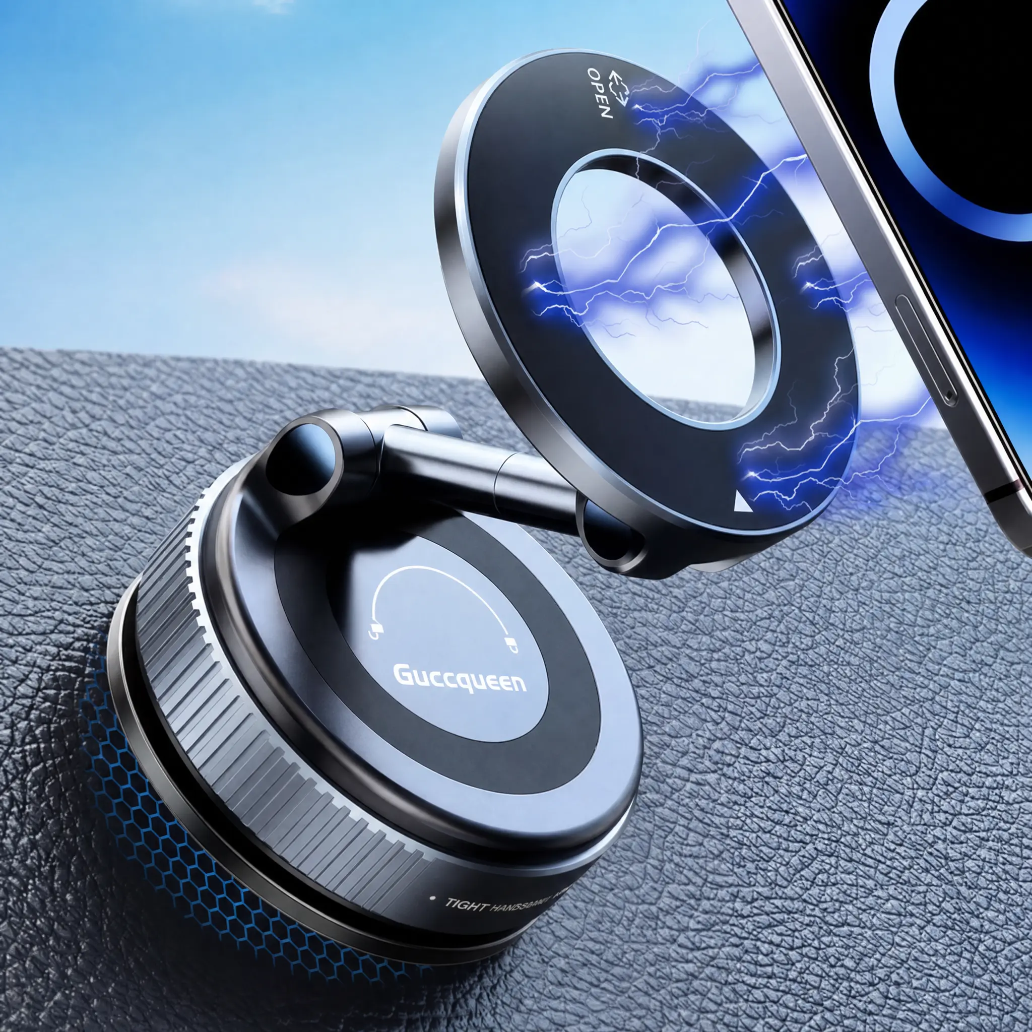 2.0 Foldable Magnetic Car Phone Mount