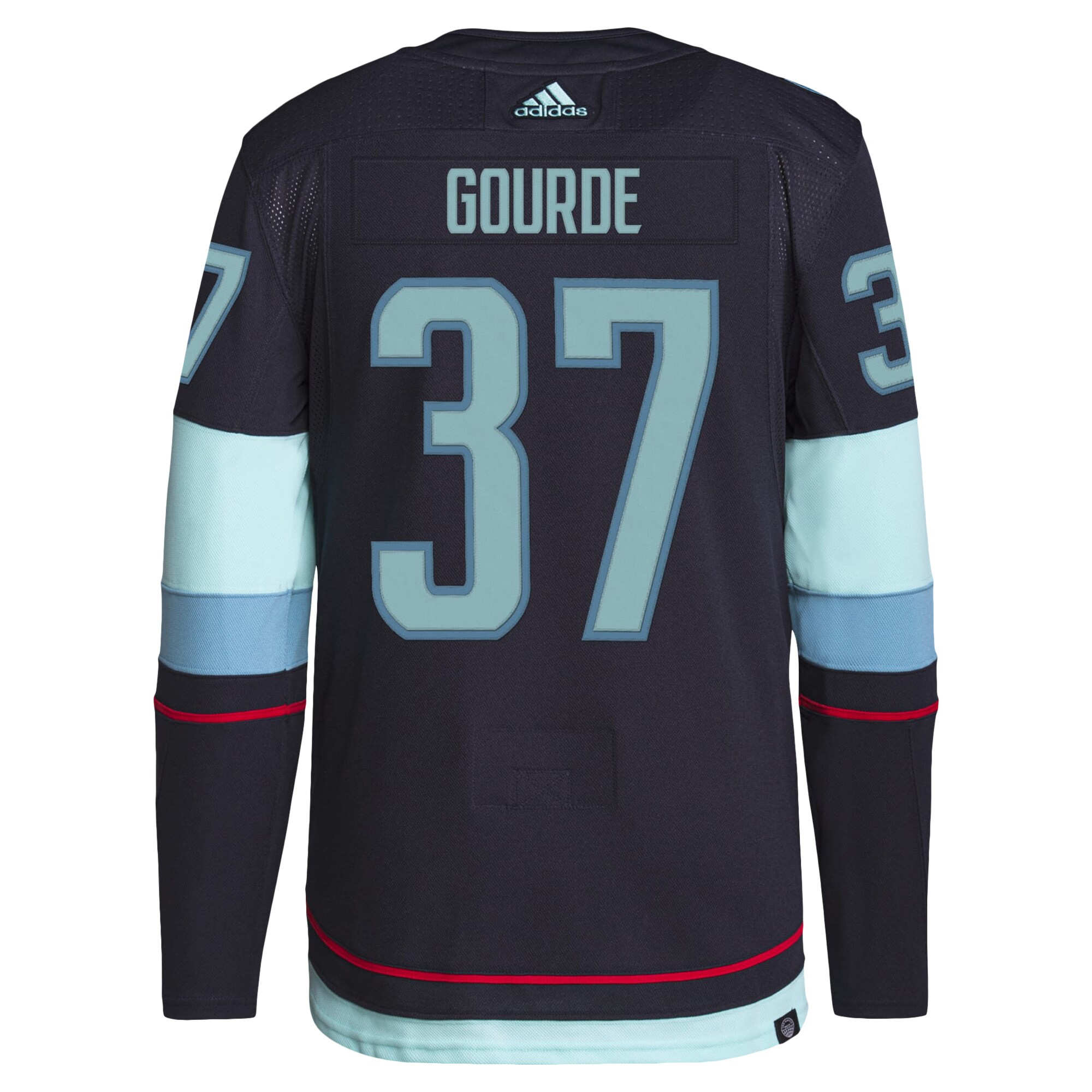 Yanni Gourde Seattle Kraken  Home Primegreen  Pro   Jersey – Deep Sea Blue