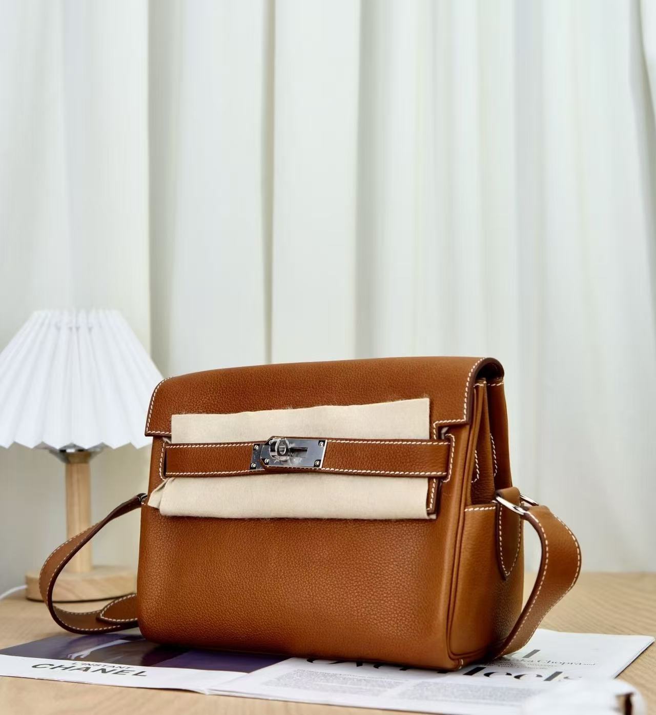 Hermès Kelly Messenger PM Brown Custom