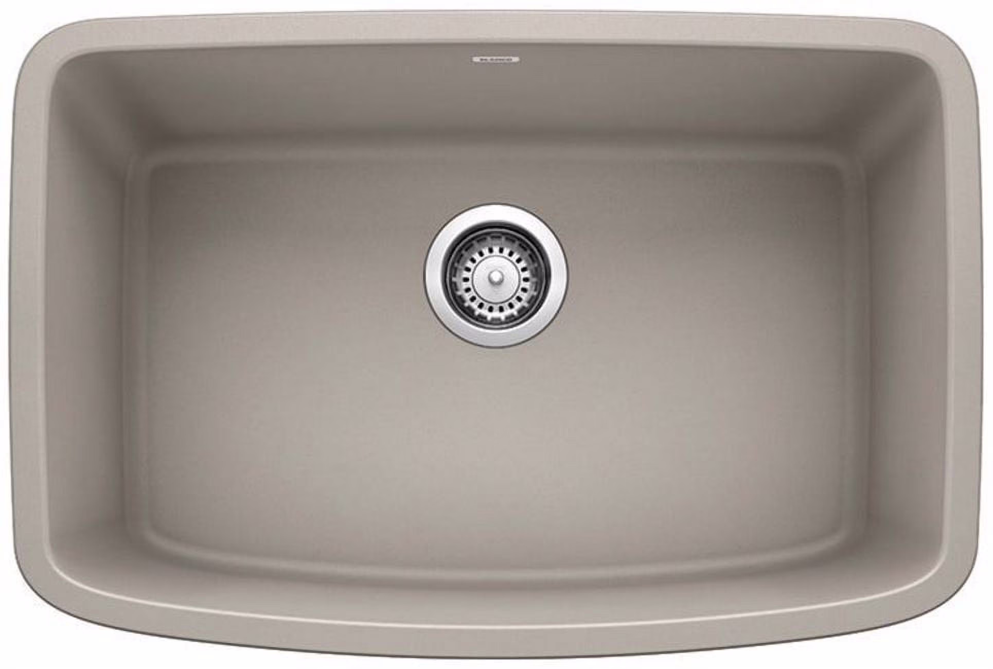 Blanco 443090 27 in. Valea Silgranti Single Bowl Undermount Kitchen Sink - Soft White