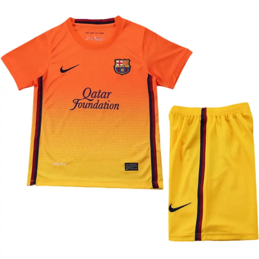 2012-13 Barcelona Away Retro Children's Jersey Set - Fans Edition
