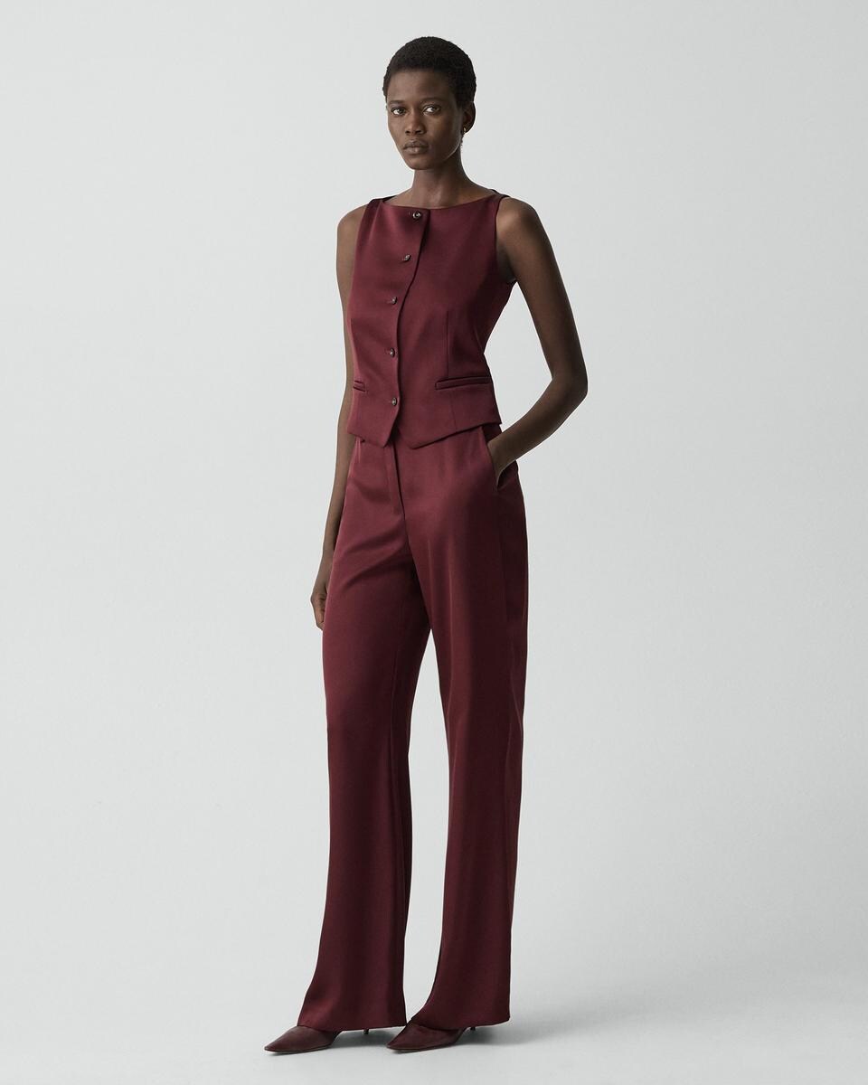 Fluid Pant in Satin