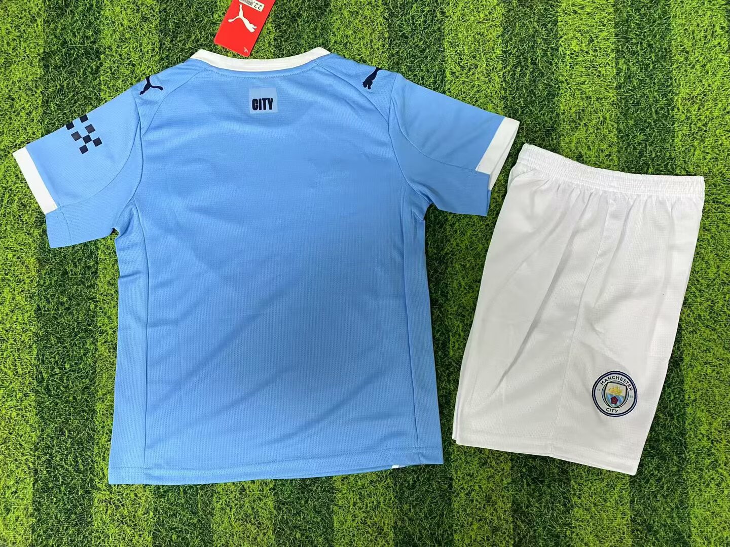 2025/2026 Kids Size Manchester City Home Football Shirt 1:1 Thai Quality