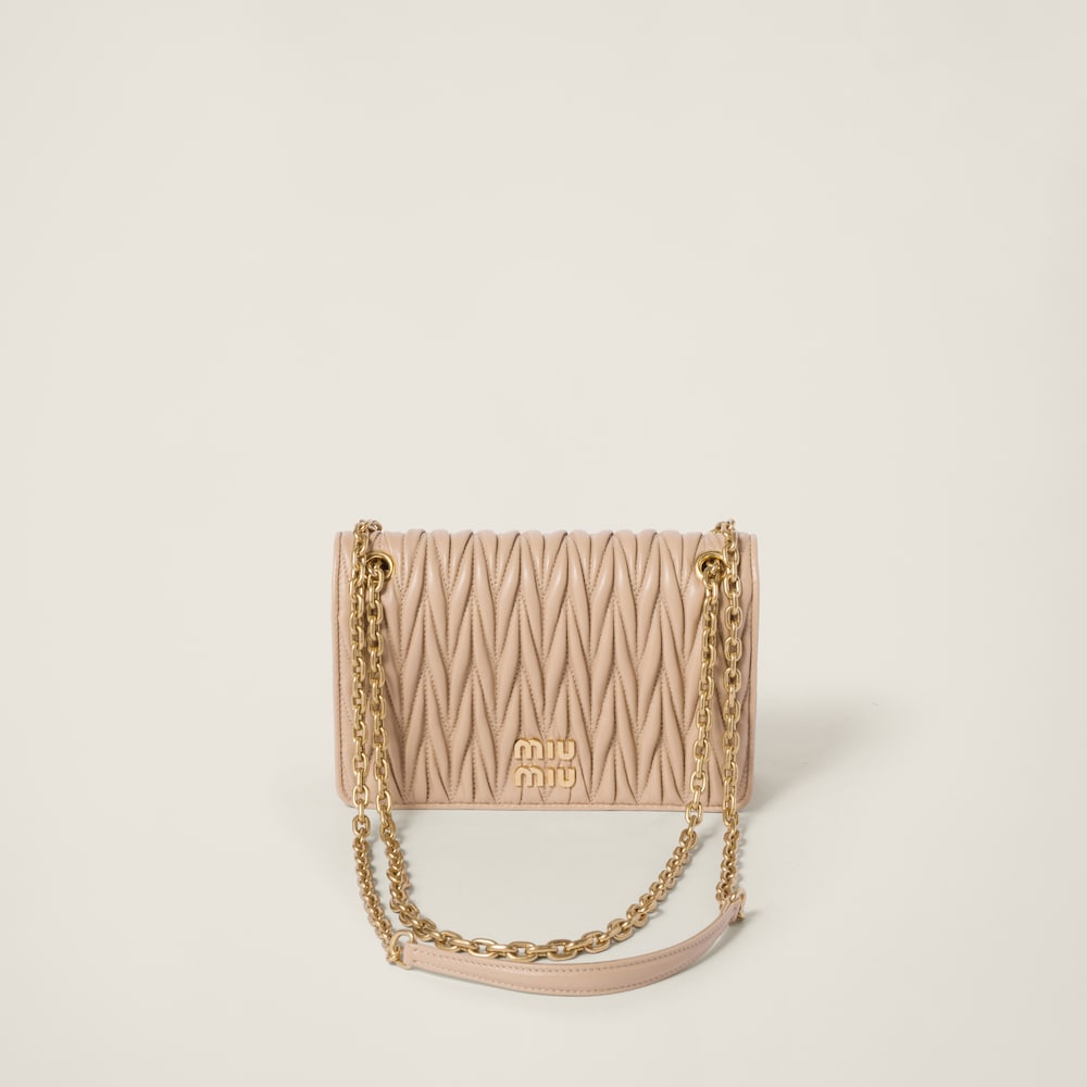 Matelassé nappa leather mini-bag