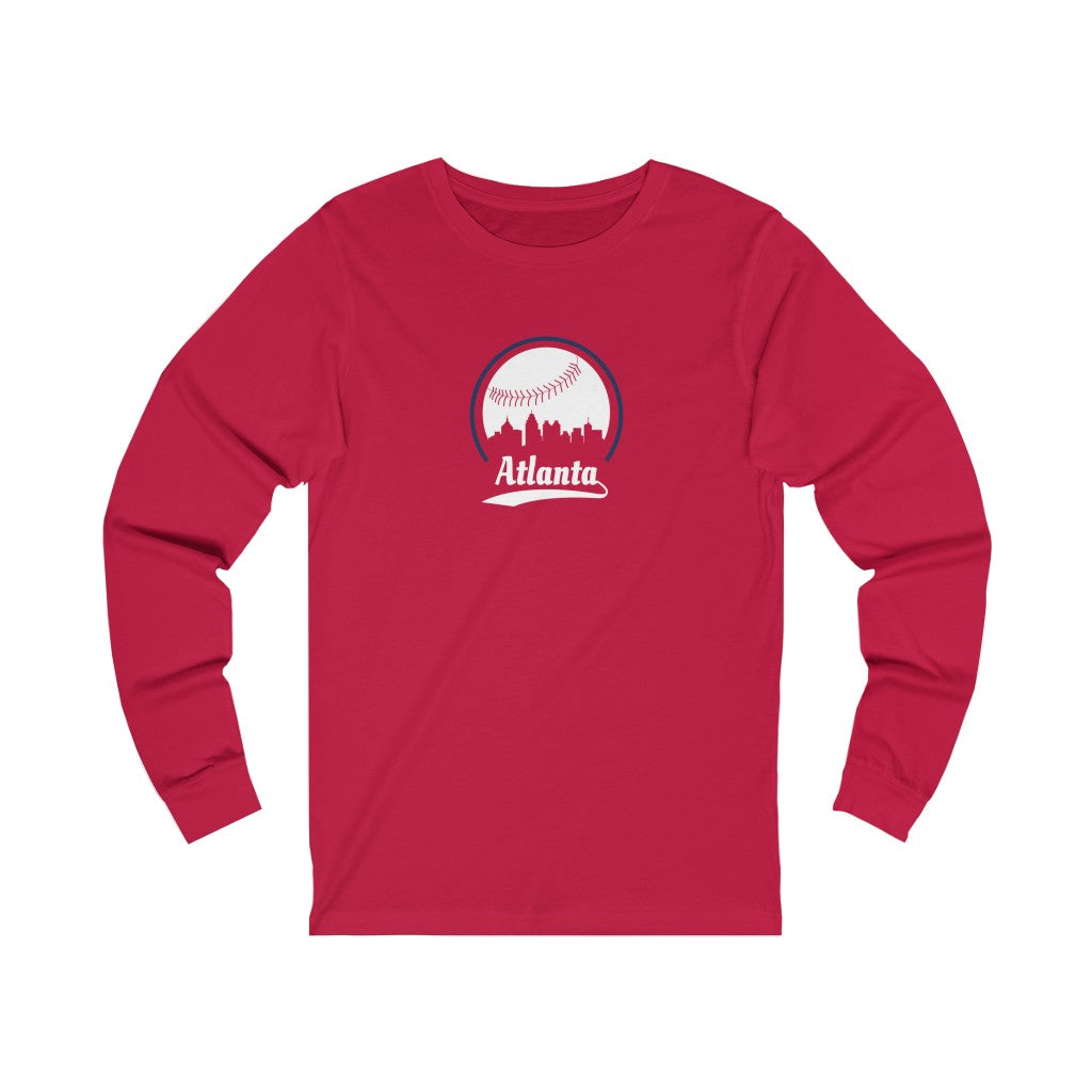 Atlanta Braves Long Sleeve Tee Shirt Unisex Cotton