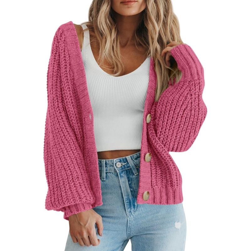 Women's Chunky Knit Open Front Sweater