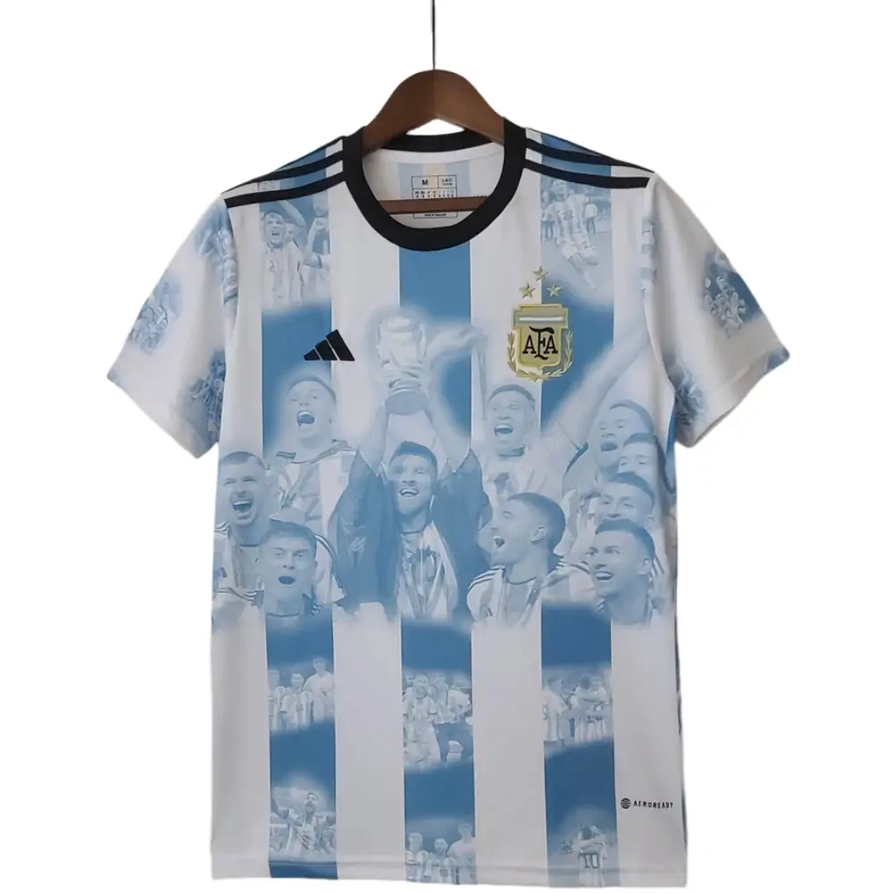 2022 Argentina Home Champion Commemorative Edition Jersey