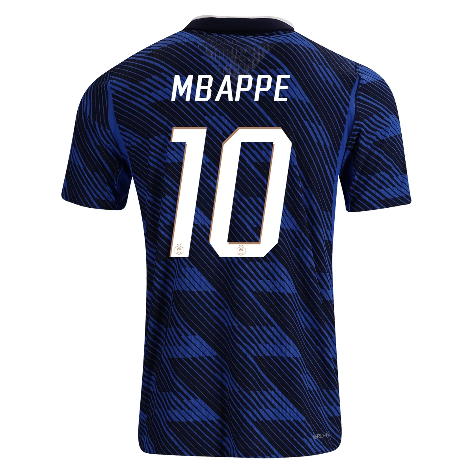 Nike Mens France Kylian Mbappe Match Authentic Home Jersey 2026 (Game Royal/Metallic Gold)