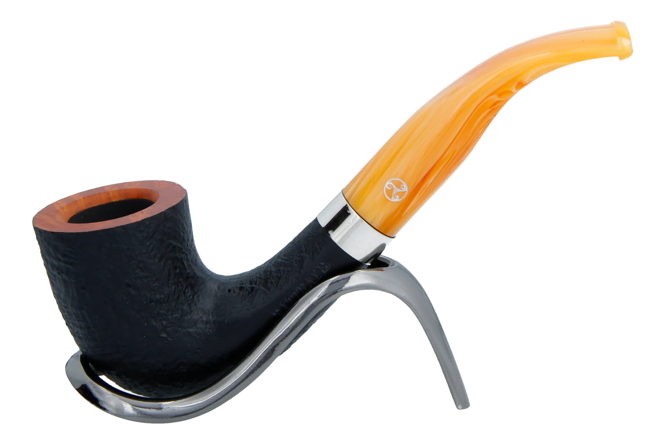 Rattrays Samhain Sandblast Yellow Briar Smoking Pipe - Shape 48