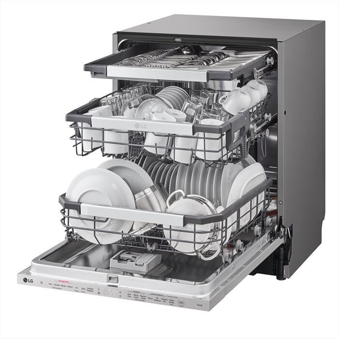 LG - Lavastoviglie QUADWASH DB475TXS Classe A 14coperti-Acciaio