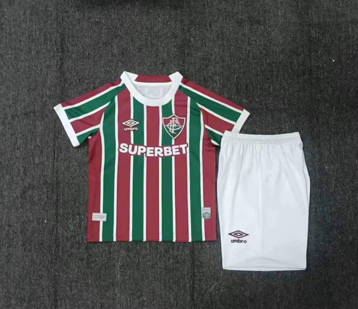 2025/2026 Kids Size Fluminense Home Football Jersey1:1 Quality