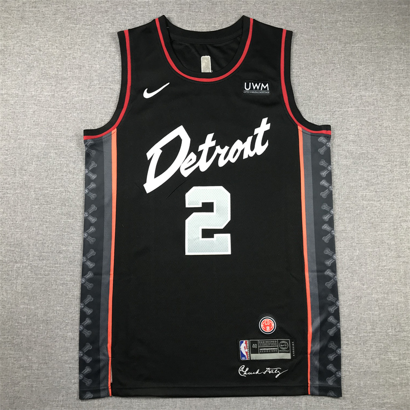 Unisex Pistons 2024/25 Embroidered Swingman Jersey City Edition
