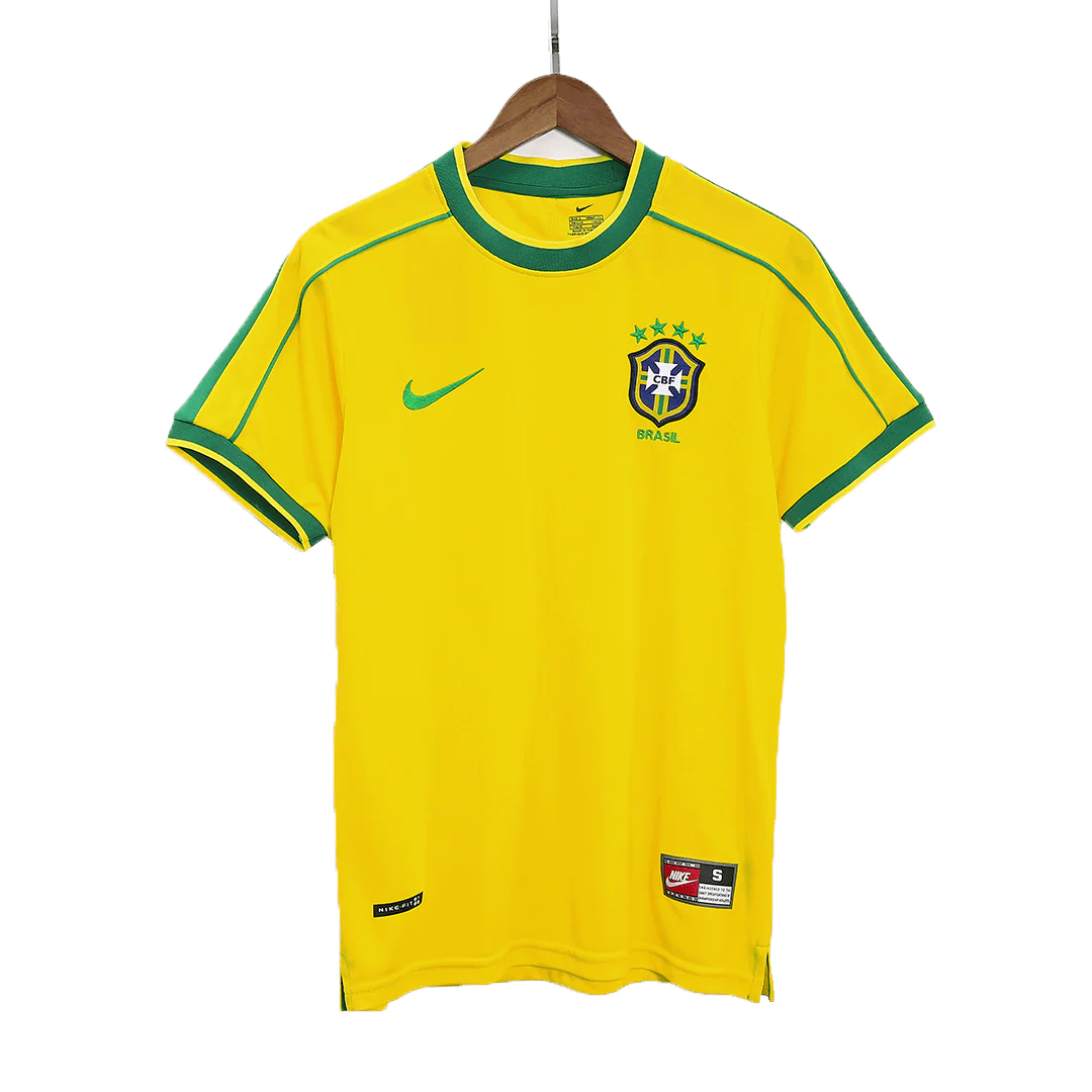 Brazil 1998 Home Retro Football Jersey