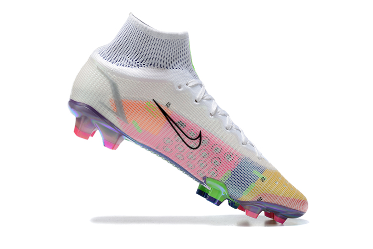 Assassin 14th generation high-top electroplated fully knitted waterproof FG football shoes