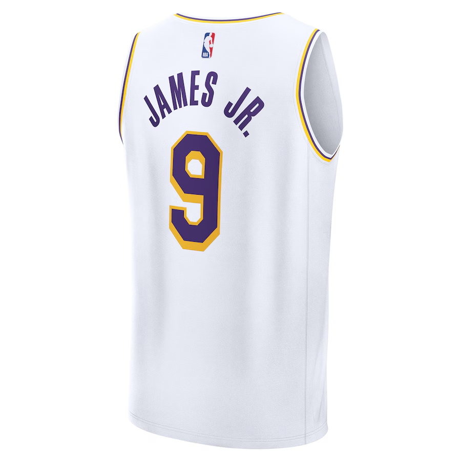 Men's Los Angeles Lakers Bronny James Fanatics White Fast  Jersey - Association Edition