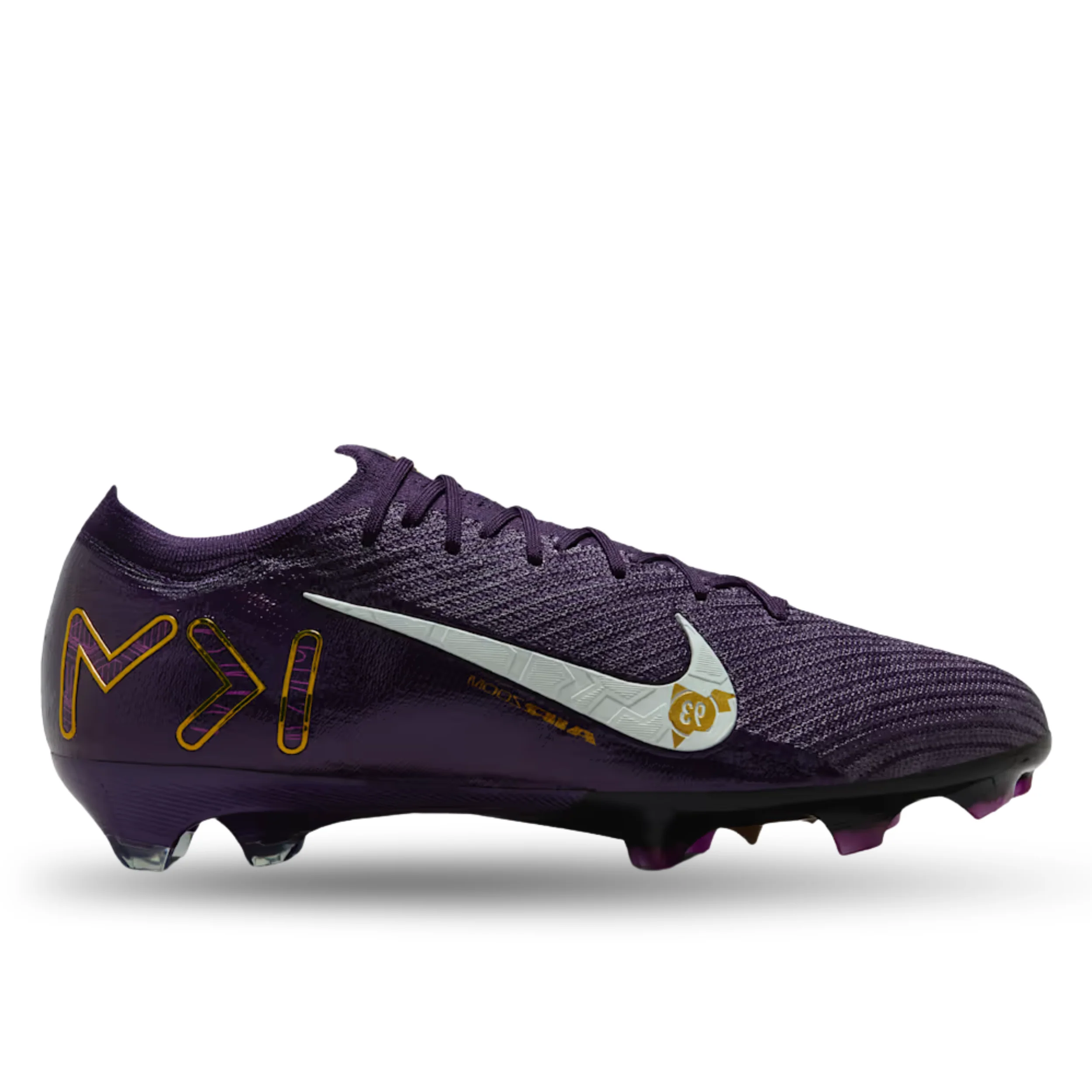 Nike Zoom Vapor 16 Elite Kylian Mbappe KM FG Soccer Cleats (Grand Purple/Pale Ivory)