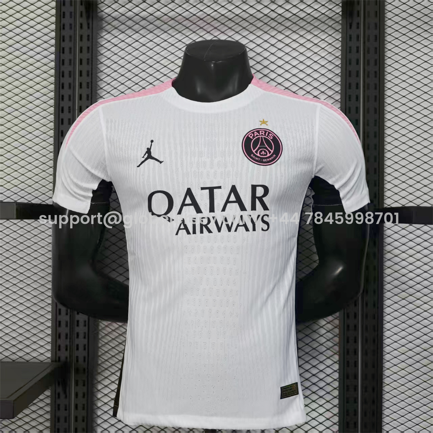 Paris Saint-Germain PSG 25-26 White Pre-Match Training Jersey - Player Version