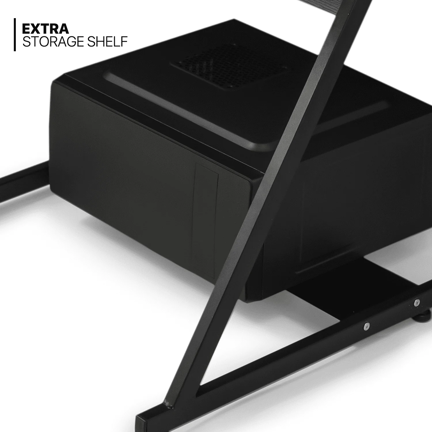 Magshion Computer Desk & Chair Set, Adjustable Height Rolling Office Chair with Flip Up Armrest & 2-Tier Table with Monitor Storage Shelf and Host Rack, Black