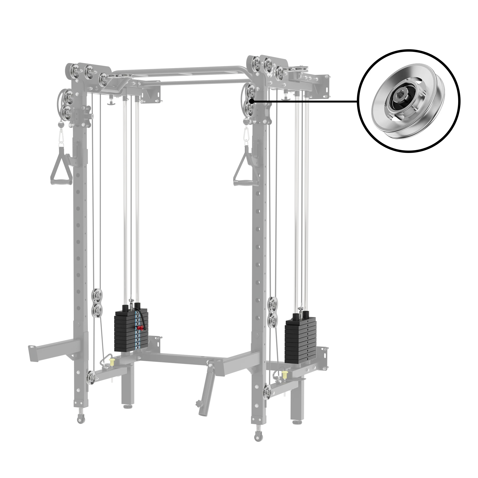 Major Fitness Aluminum Pulley & Weight Stack Bundle