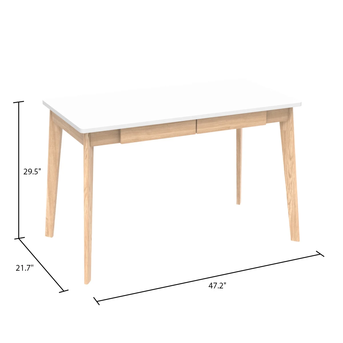 KULAGAGA Uptown Adult Lap Desks, Single Piece with Drawer, 21.7