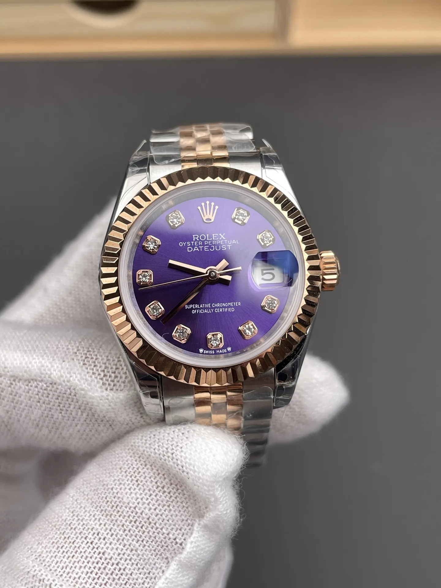 Rolex Datejust Rose Gold Ladies 28mm