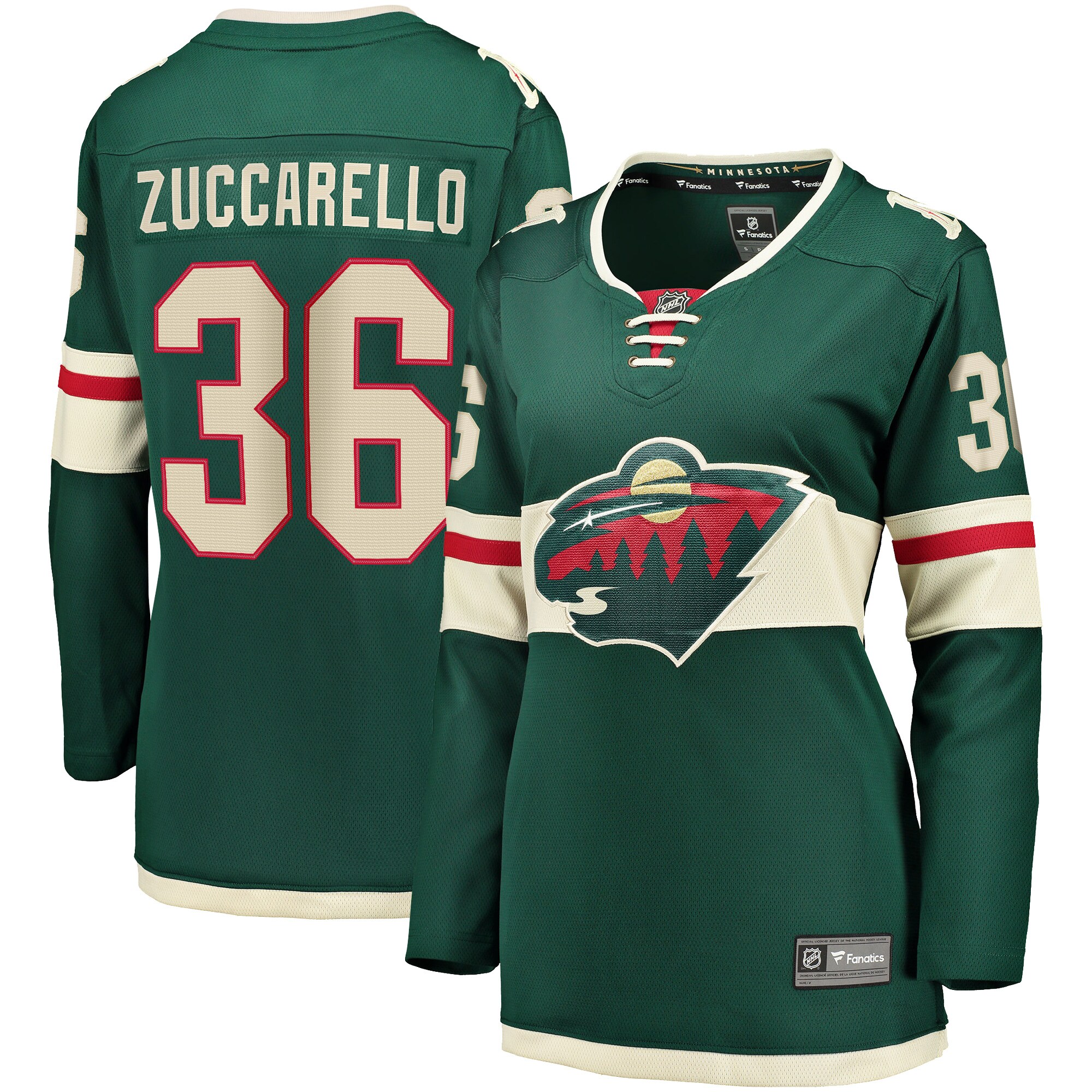 Mats Zuccarello Minnesota Wild Fanatics Women’s Breakaway   Jersey – Green