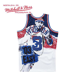 Allen Iverson Philadelphia 76ers 3 White MN