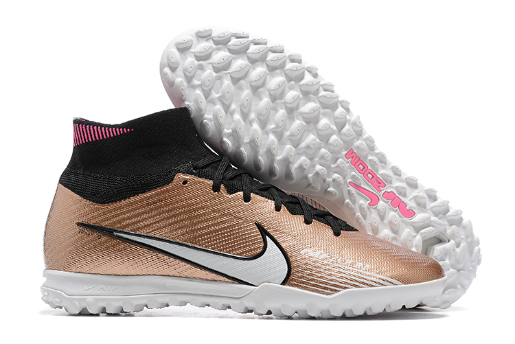 Assassin XV high-top fully knitted waterproof MD air cushion grass spike football shoes