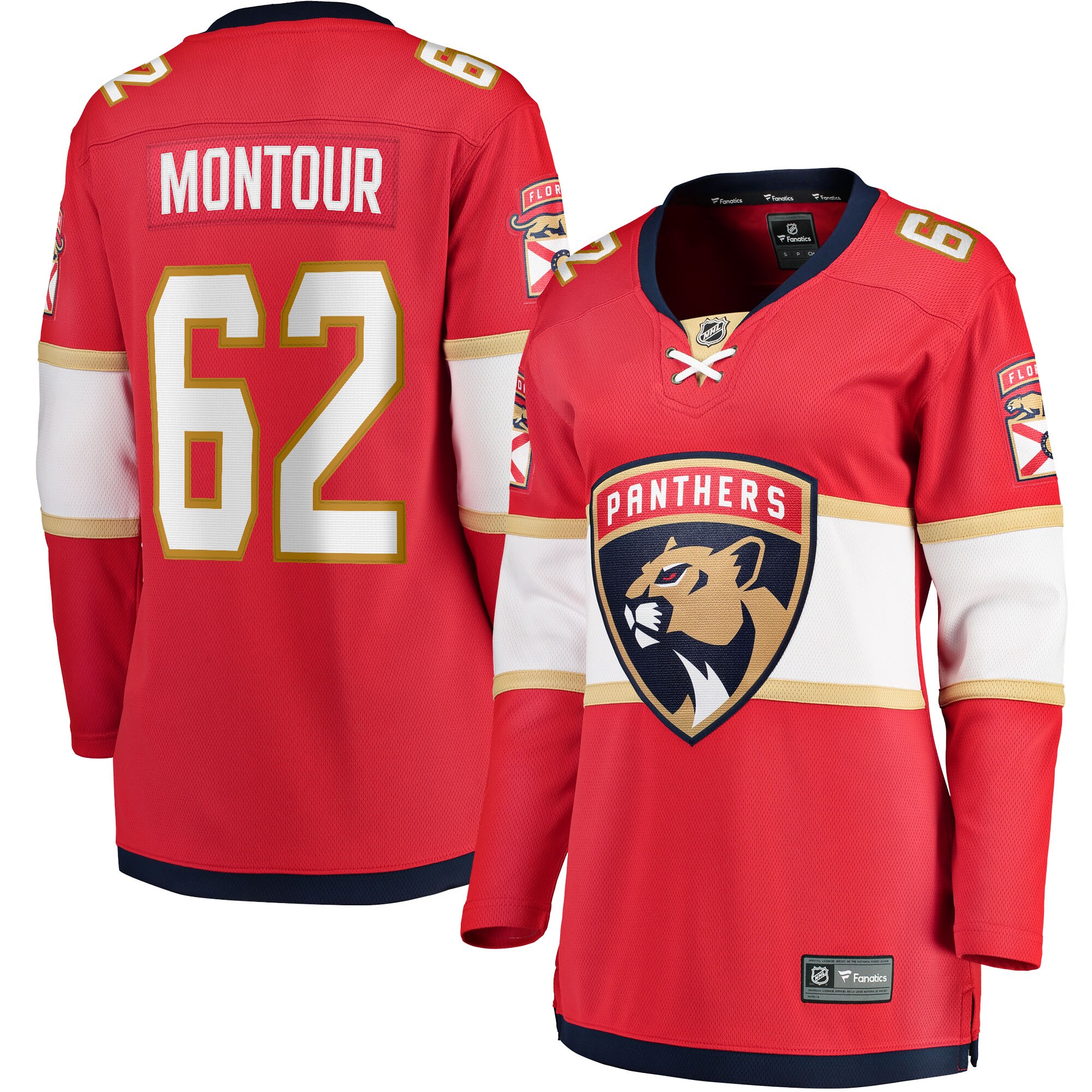 Brandon Montour Florida Panthers Fanatics Women’s Home Breakaway   Jersey – Red