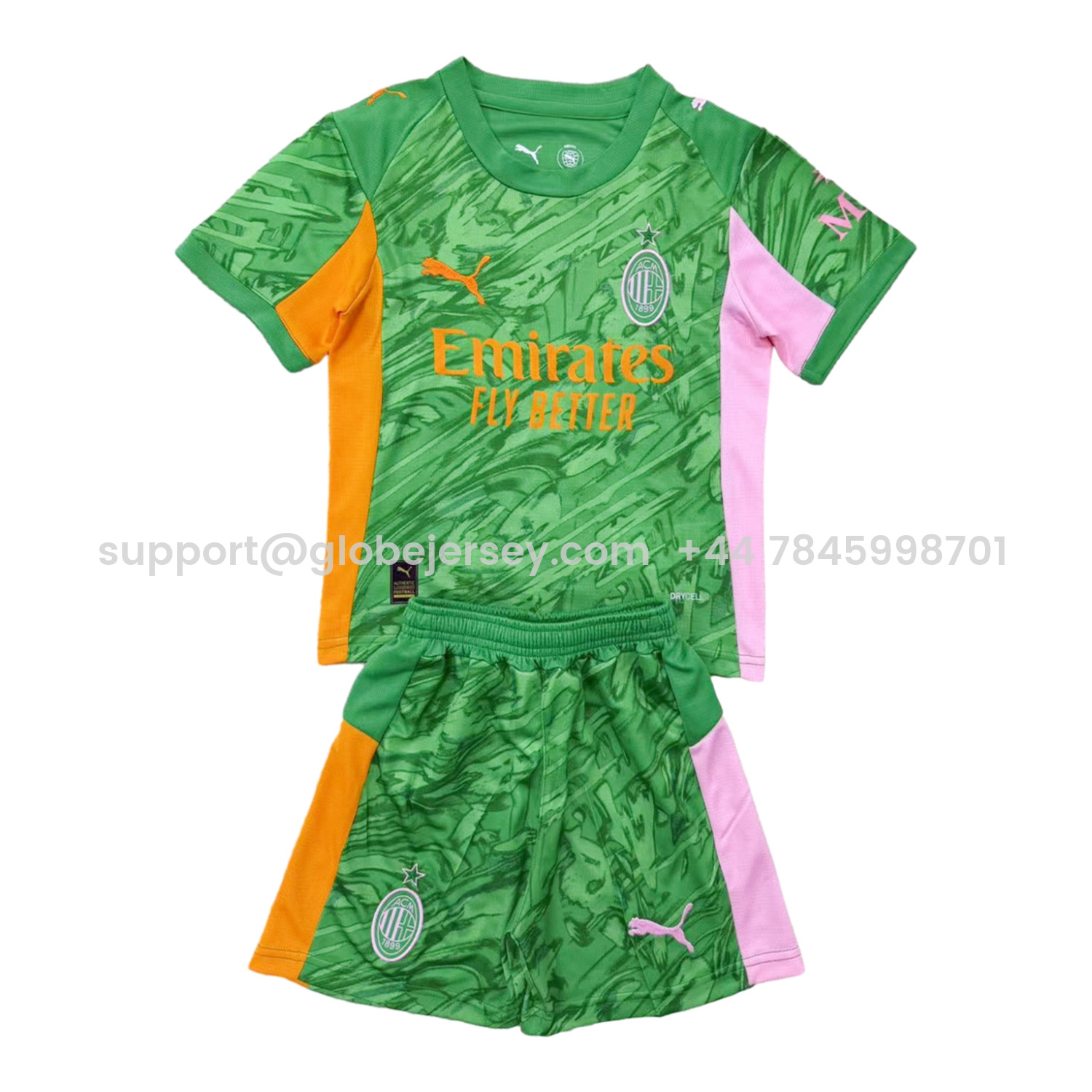 AC Milan 25-26 Green Goalkeeper Men's Adult Jersey Set - Fans Version
