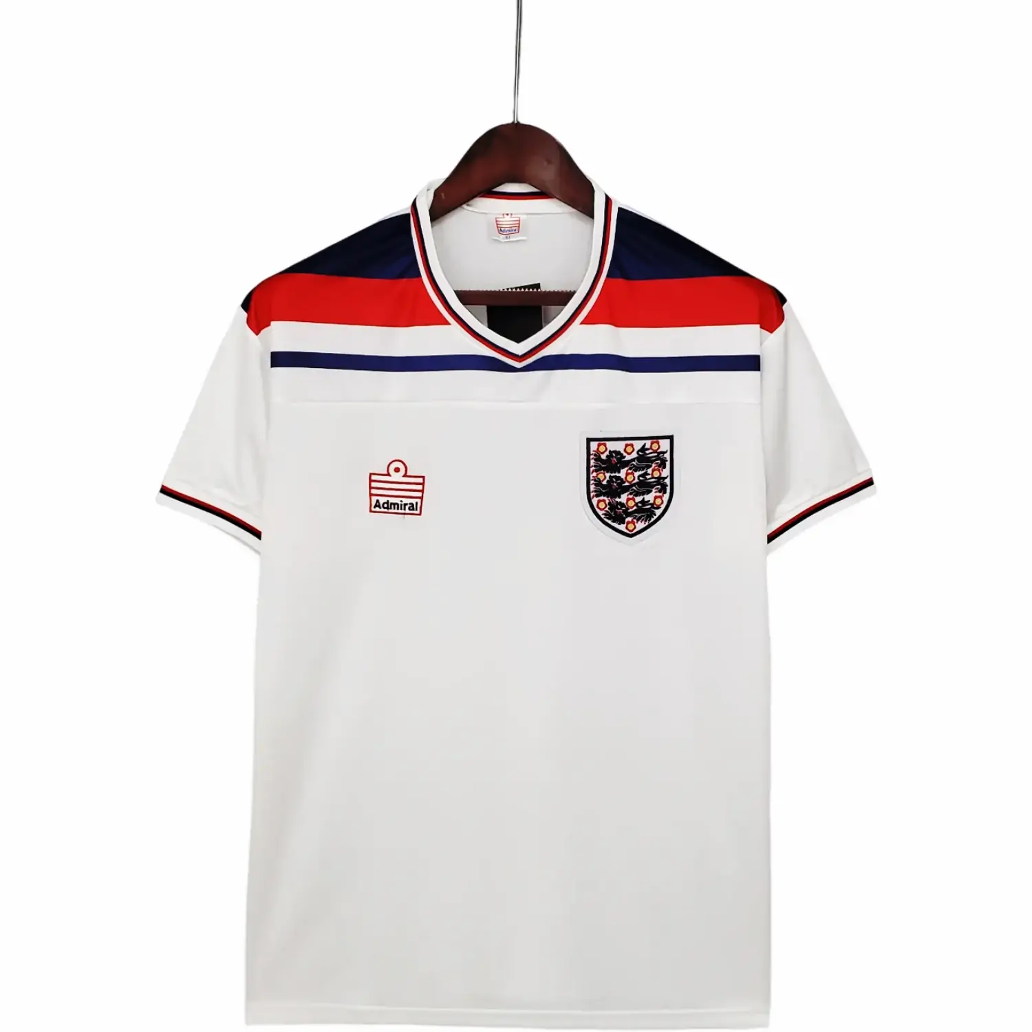 1982 England home white retro jersey