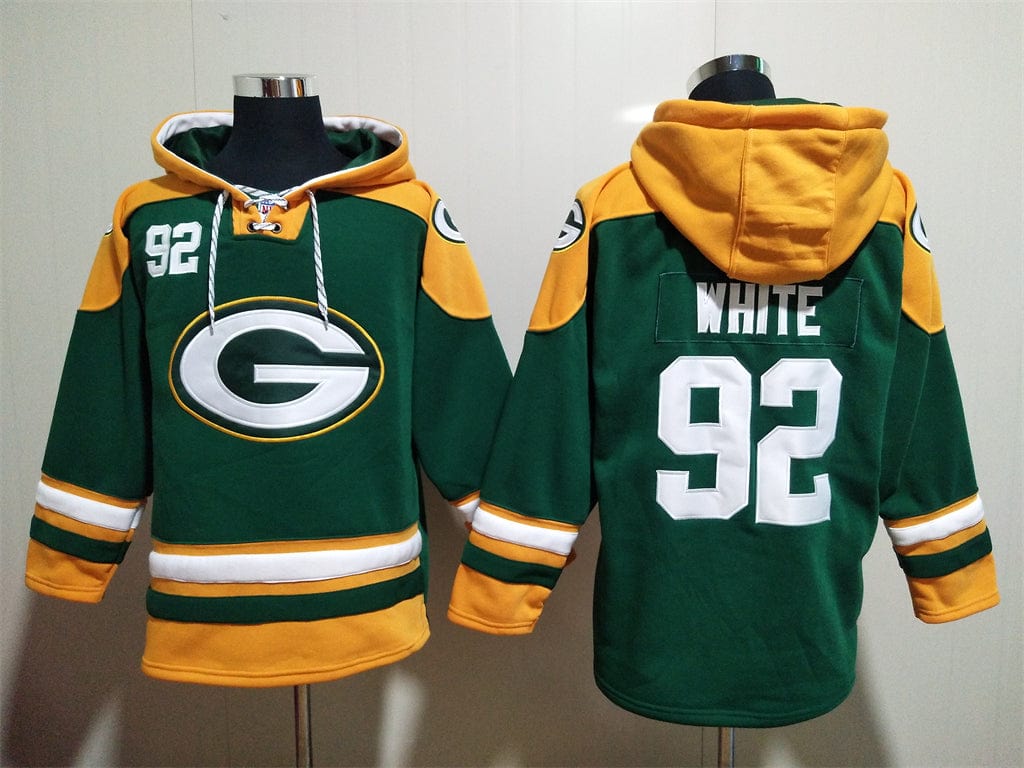 Green Bay Packers Hoodie #92 WHITE