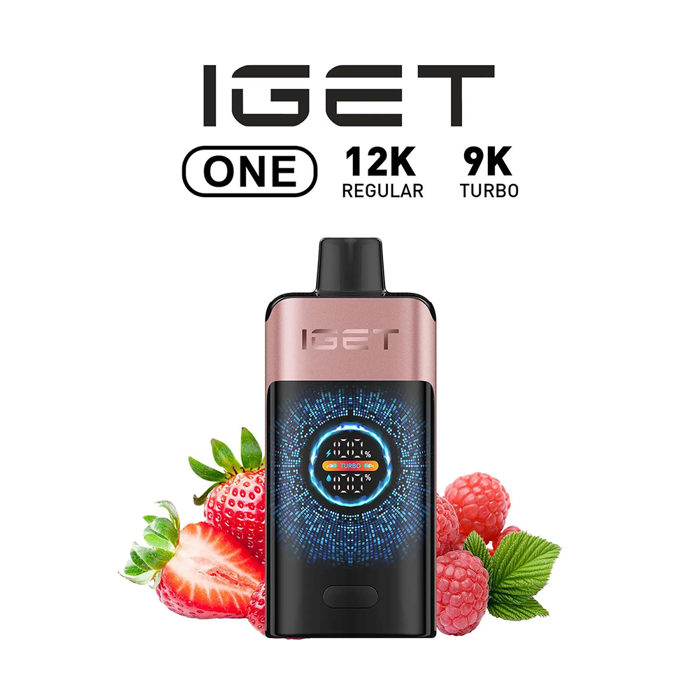 IGET ONE 12000 Puffs - Strawberry Raspberry