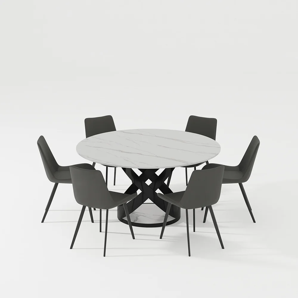 POVISON 7PCS Modern Dining Table Sets (59