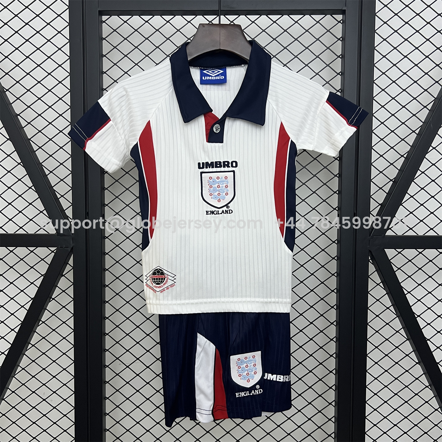 Retro England 1998 Home Kids Kit