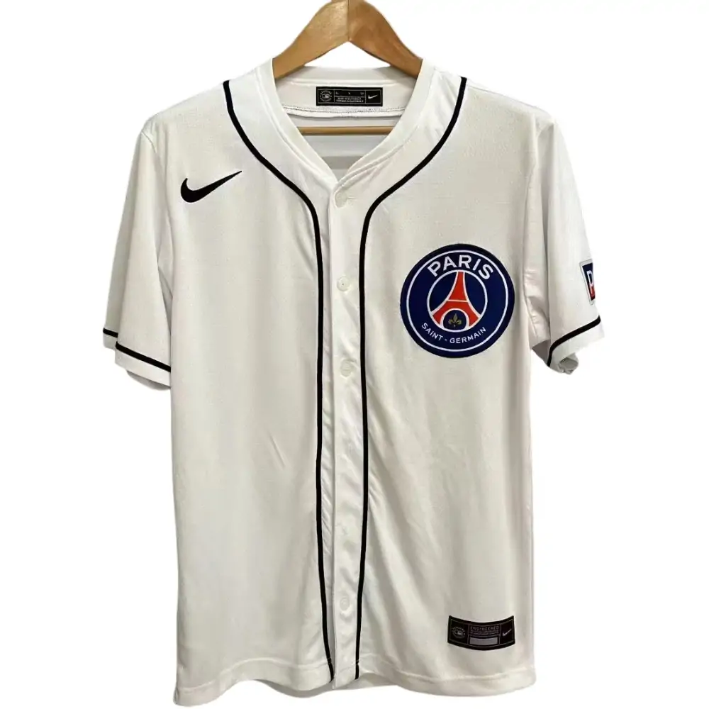 25-26 Paris Baseball Jersey White