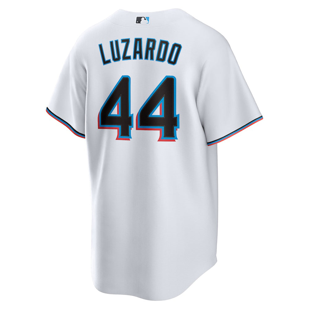 Men's Miami Marlins Jesus Luzardo Cool Base Replica Home Jersey - White