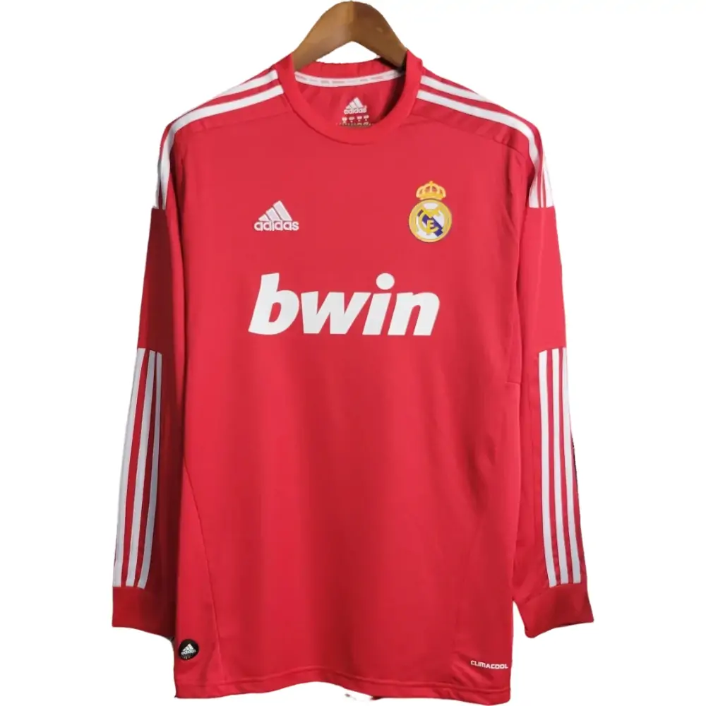 2011/12 Real Madrid Red Retro Long Sleeve Jersey - Fans Edition