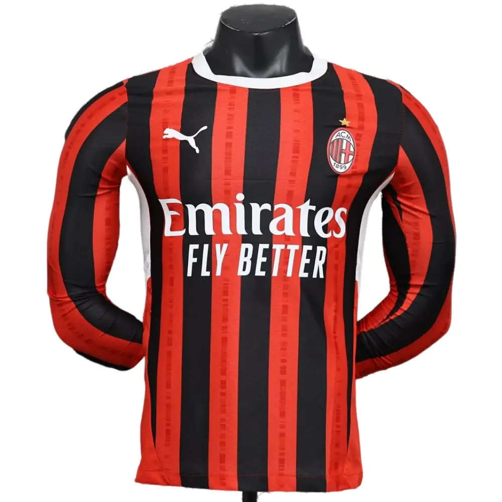 2024/25 AC Milan Home Long Sleeve - Player Edition
