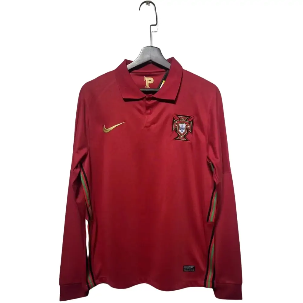 2020 European Cup Portugal Home Long Sleeve Jersey
