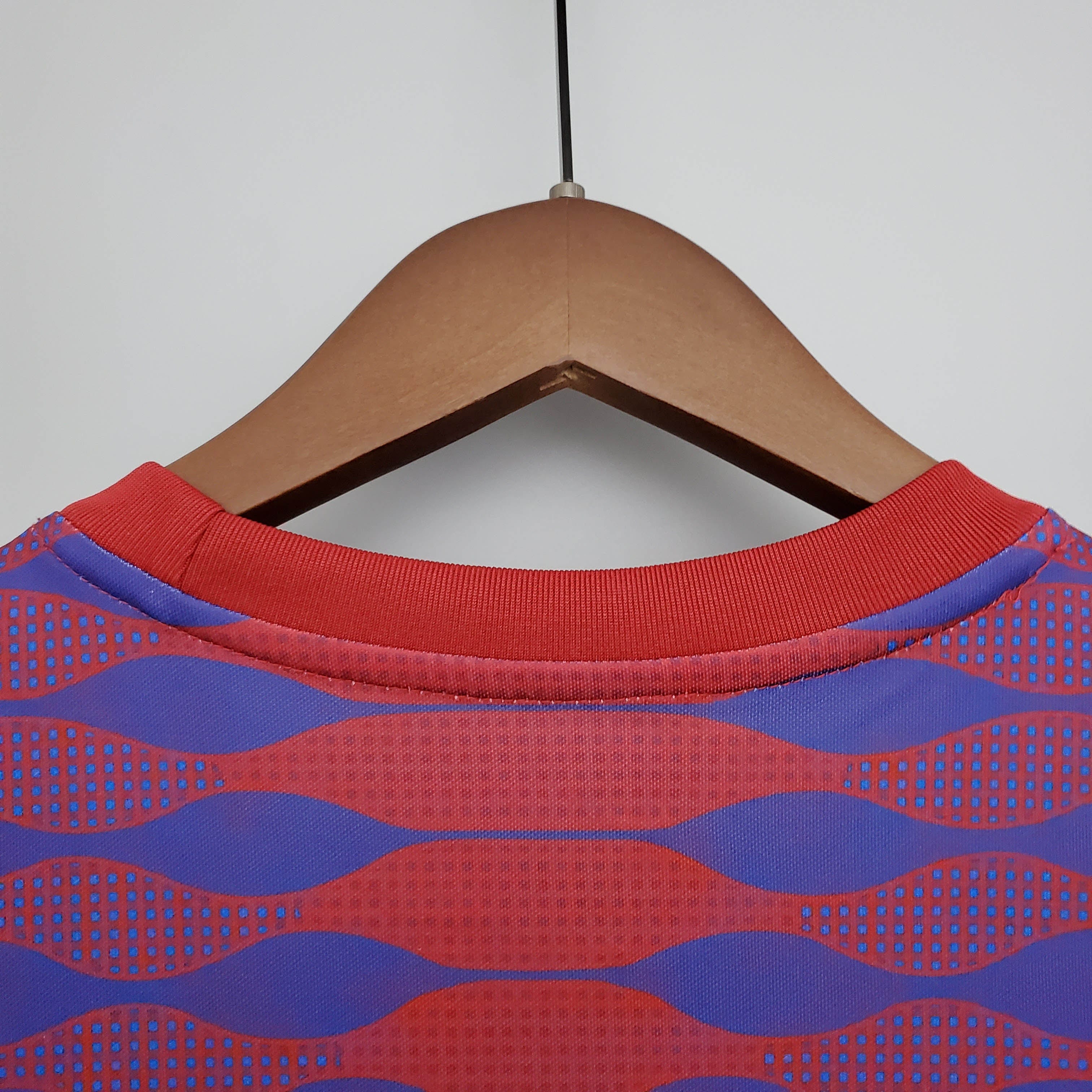 2021-2022 Barcelona Training Suit Red And Blue