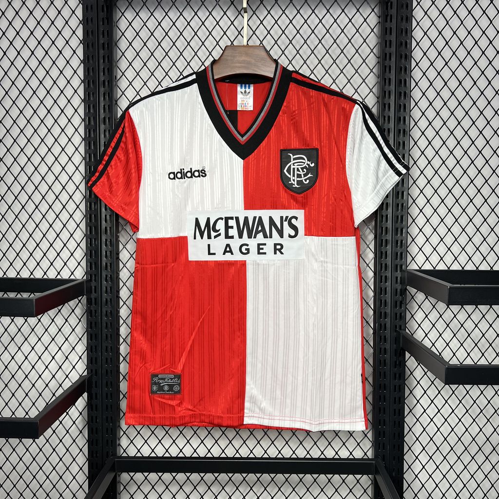 Retro Glasgow Rangers 1995-96 Away Stadium Jersey