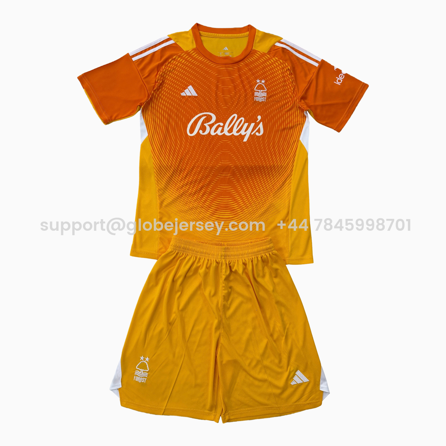 Nottingham Forest 25-26 Orange Goalkeeper Men's Adult Jersey Set - Fans Version
