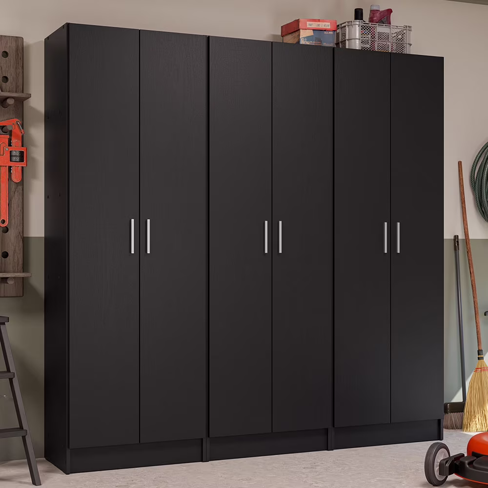 Madesa Garage Set 3 Pantry Storage Cabinet with 15 Utility Shelves 71