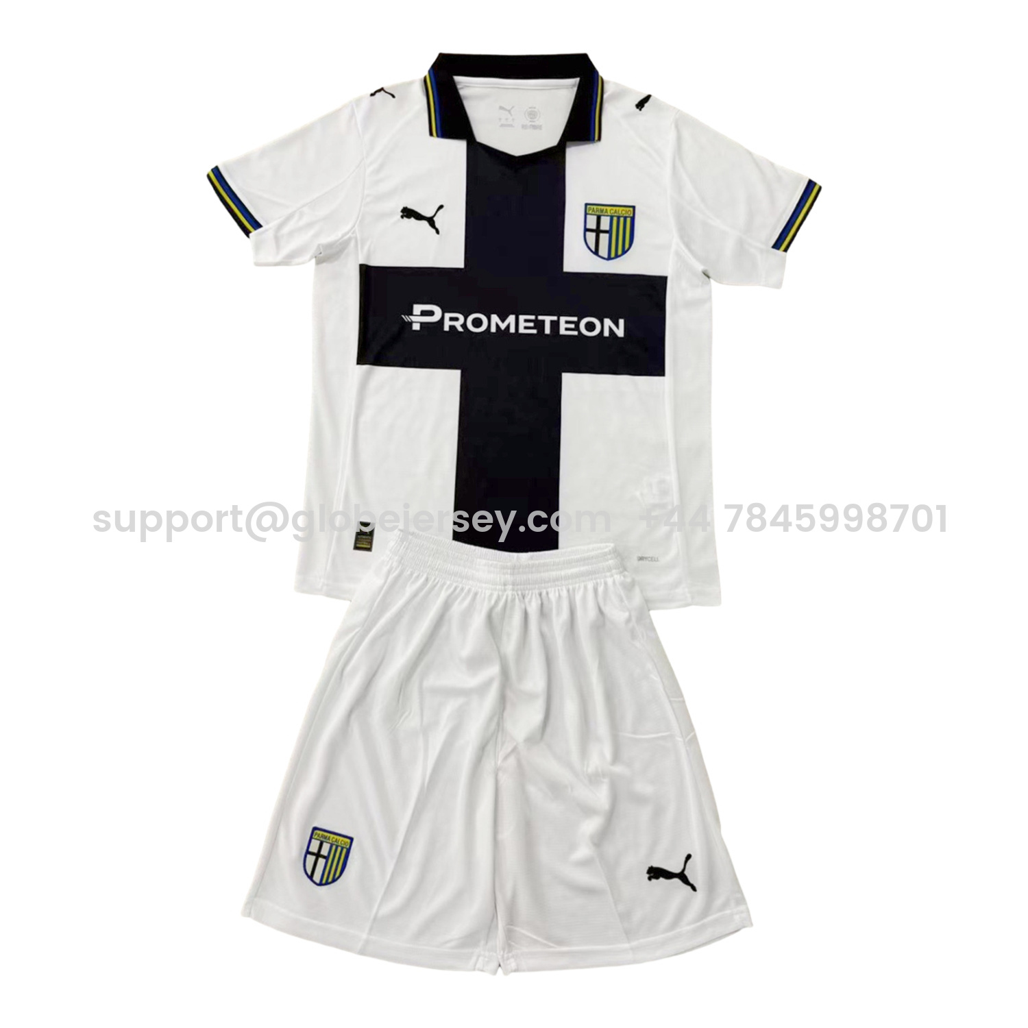 Parma 25-26 Home Men's Adult Jersey Set - Fans Version