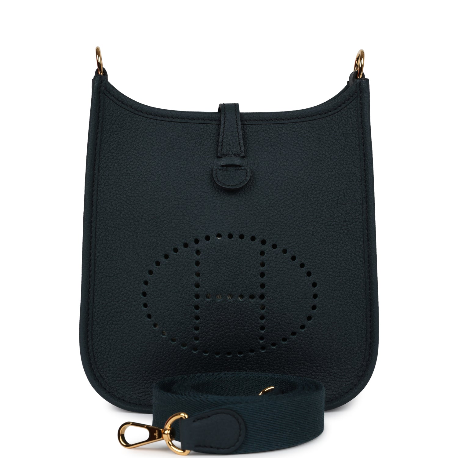 Evelyne TPM Vert Cypress Clemence Gold Hardware