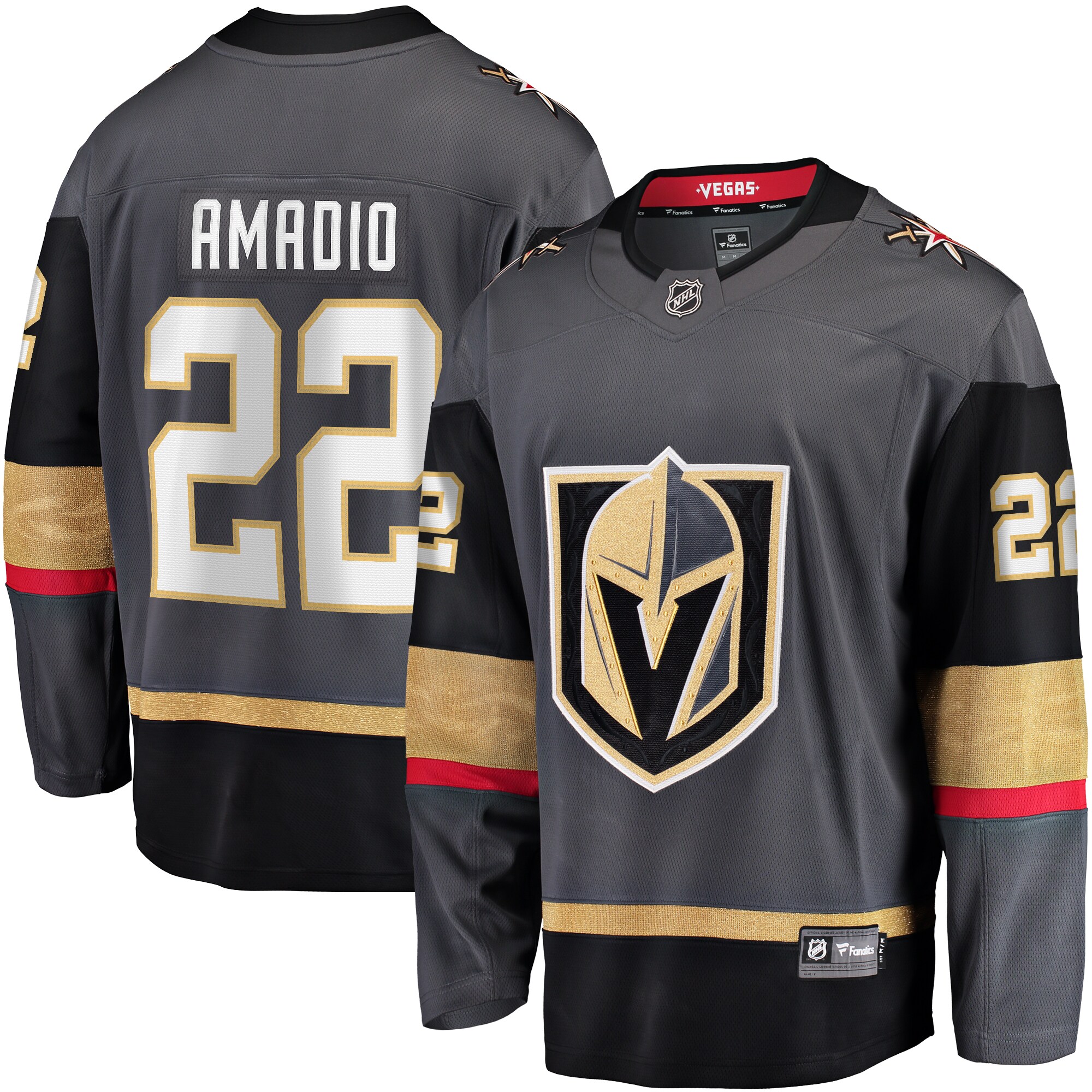 Michael Amadio Vegas Golden Knights Fanatics Alternate Breakaway   Jersey – Gray