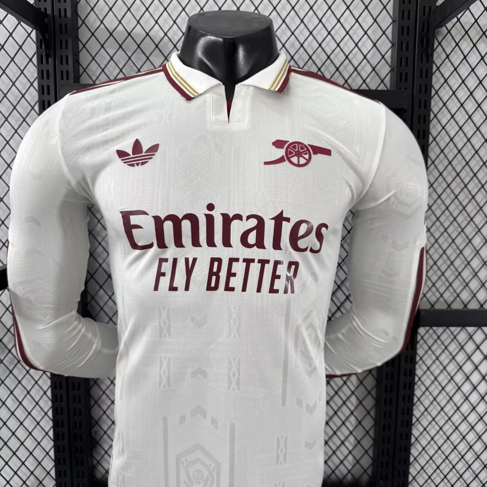 2025-26 Arsenal Second Away Long Sleeve Shirt - Player Version